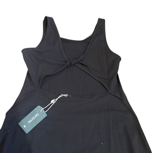 Tentree Women's Twist Back Dress in Black size M NWT - Picture 5 of 5
